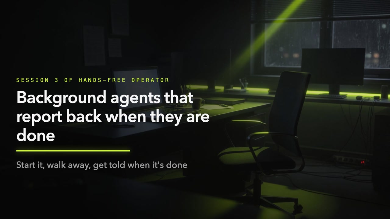 Background agents that report back when they are done: members-only session video