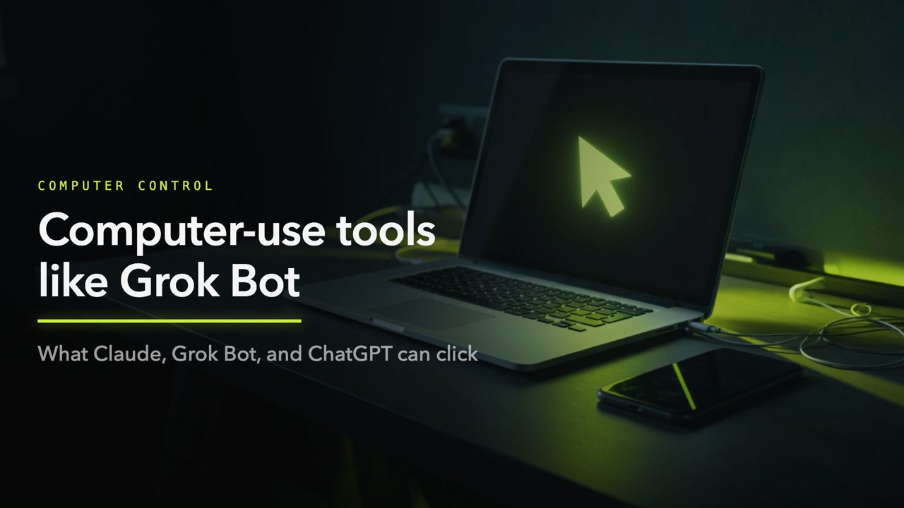 Computer-use tools like Grok Bot: what they can click, and the risks: members-only session video
