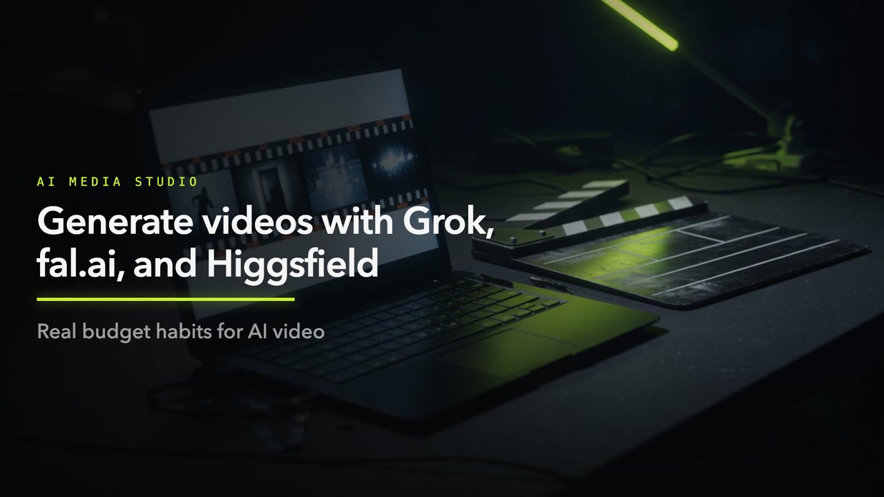 Generate videos with Grok, fal.ai, and Higgsfield: members-only session video
