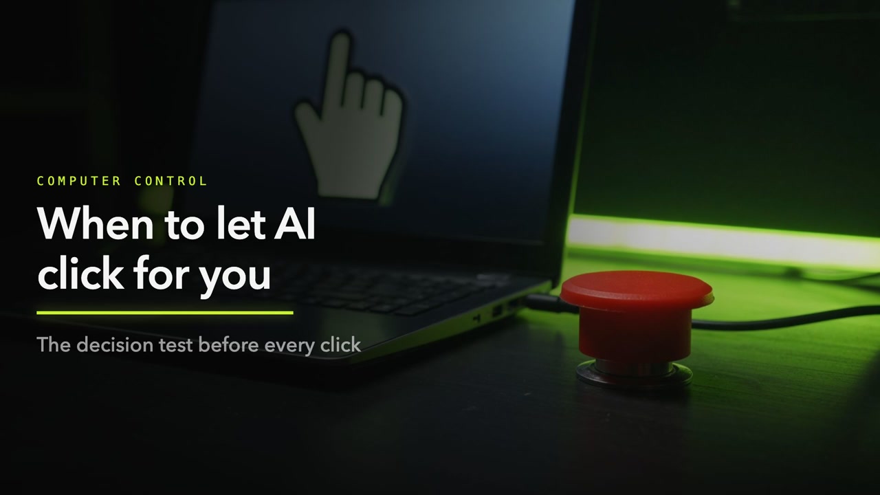 When to let AI click for you, and how to stay in control: members-only session video